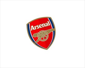 Arsenal F. C. rotated logo, white background
