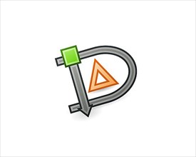 Slide software, rotated logo