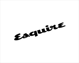 Esquire magazine, rotated logo