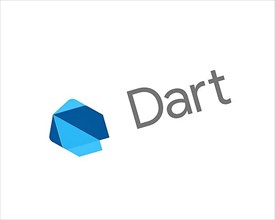 Dart programming language, rotated logo