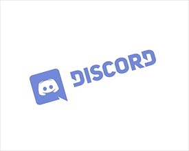 Discord software, rotated logo