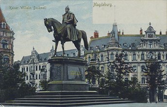 Kaiser Wilhelm Monument in Magdeburg, Saxony-Anhalt