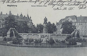 Kaiser Wilhelm Monument in Magdeburg, Saxony-Anhalt