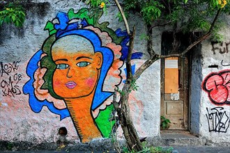 Mural in the Santa Teresa artists' quarter, Rio de Janeiro