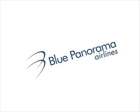 Blue Panorama Airline, rotated logo