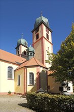Gothic monastery church of the Assumption of the Virgin Mary in St. Maergen, Southern Black Forest