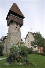 Historic stork tower in Tiengen, Southern Black Forest