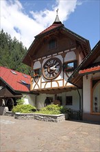 World's largest cuckoo clock at Uhrenpark Eble in Triberg, Southern Black Forest