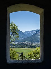 View from Hollenburg Castle into the Rosental, Carinthia