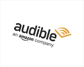 Audible store, rotated logo