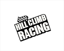 Hill Climb Racing video game, rotated logo
