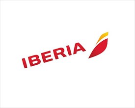 Iberia airline, rotated logo