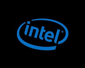 Intel, rotated logo