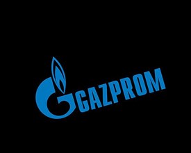 Gazprom, gedrehtes Logo