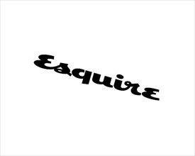 Esquire magazine, rotated logo