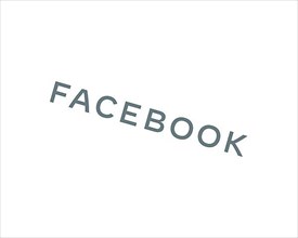 Facebook Inc. rotated logo, white background B