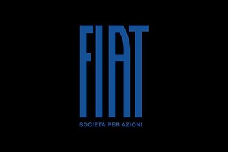 Fiat S. p. A. Logo, Black Background