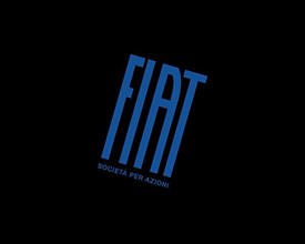 Fiat S. p. A. rotated logo, black background B