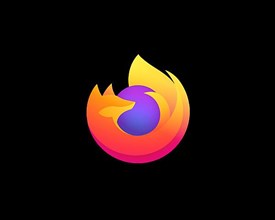 Firefox, rotated logo