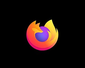 Firefox, rotated logo