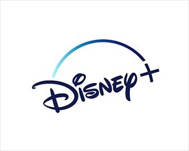 Disney+, rotated logo