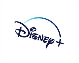 Disney+, rotated logo