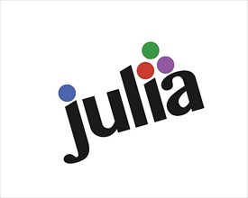 Julia programming language, rotated logo