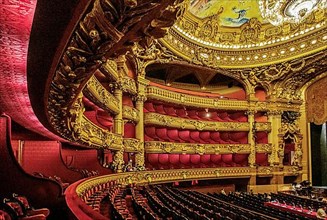Auditorium, Hall in the Opera Garnier at the Palais Garnier