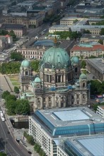 Berlin Cathedral, seen from the observation deck of the Berlin TV Tower