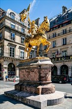 Monument to Joan of Arc on the Place des Pyramides, Paris