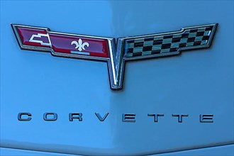 Symbol sign Chevrolet Corvette from General Motors, Bavaria