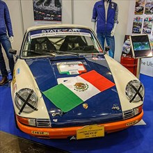 Historic classic car Classic Car Porsche 911 for car racing Carrera Panamericana Mexico, Techno Classica trade fair