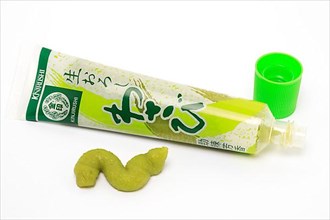Wasabi, green wasabi paste