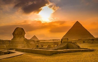 Great Sphinx, Pyramid of Khafre
