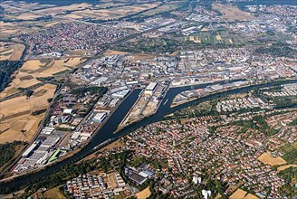 Aerial photo Bayernhafen Bamberg, port