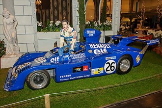 Historic classic racing car Alpine Renault A 441-3 Overall victory 24h Le Mans 1975, 24 hours race of Le Mans Overall winner