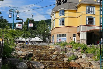 Cable car in the Village of Mont Tremblant, Laurentian Region