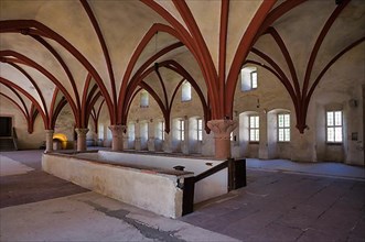 Monks' dormitory, dormitory with ribbed vault