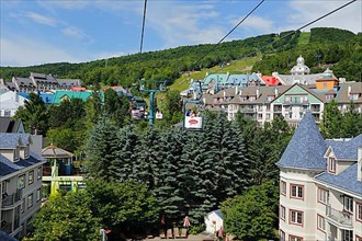 Cable car in the Village of Mont Tremblant, Laurentian Region