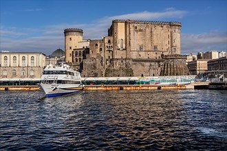 Harbour side of Castel Nuovo, Naples