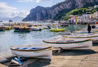 Fishing boats at Marina Grande, Capri