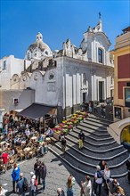 Piazza with Santo Stefano Church, Capri