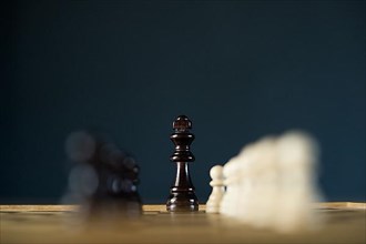 Chess set, wooden pieces