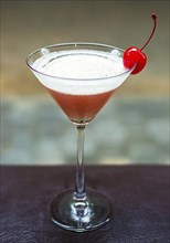 Cherry martini alcoholic cocktail drink