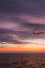 Ocean sunset on Arabian sea. Varkala