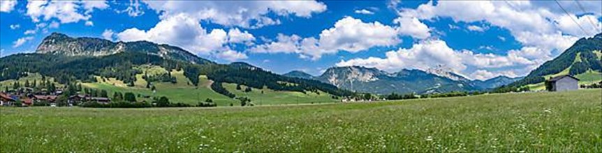 View of the Tannheim Alps from Tannheimer Tal
