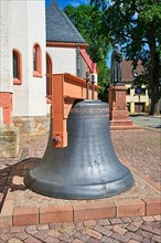 Donated church bell and Martin Luther monument