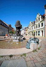 Doebeln boot fountain by sculptor Vinzenz Wanitschke