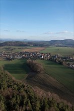 View from Table Mountain Gohrisch to Papstdorf
