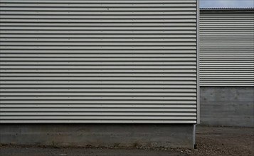 Typical corrugated iron cladding of buildings